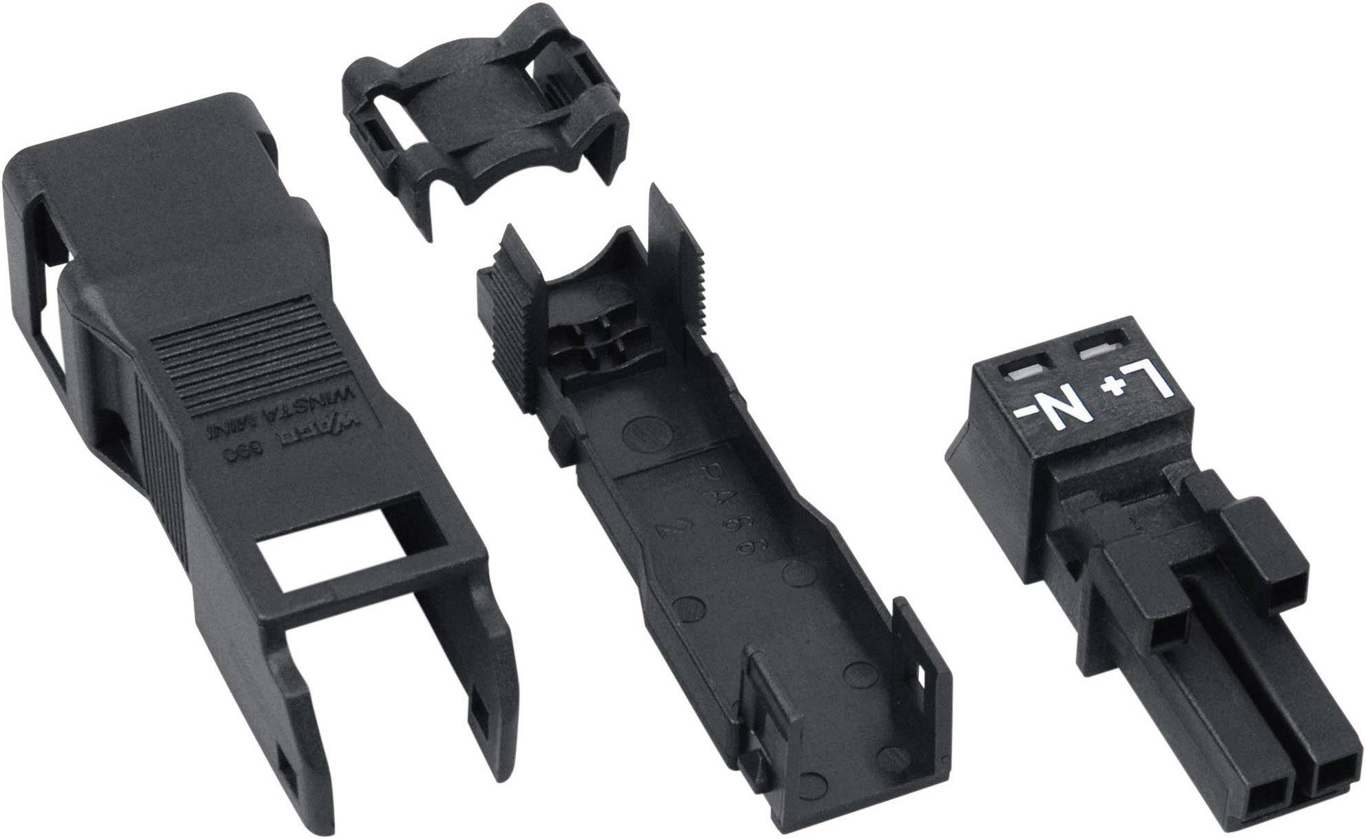 Разъем питания сети WAGO 890-122, 2 pin, 0.25мм² - 1.5мм², 250В, 16А, (1 шт)