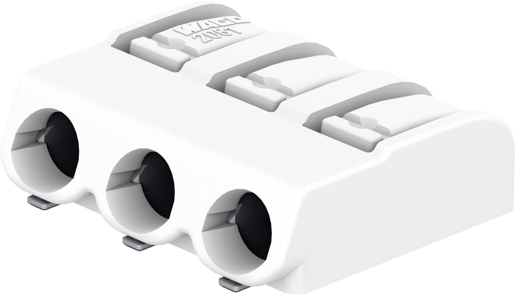 SMD клемма для печатной платы WAGO 2061-603/998-404, 3 pin, 0.50мм² - 1.50мм², 320В, 12А, CS: 6мм, (1 шт)