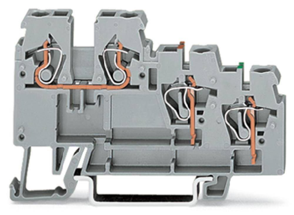 Клемма привода WAGO 270-585, 4 pin, 0.08мм² - 2.50мм², 250В, 18А, конф: L, (50 шт)