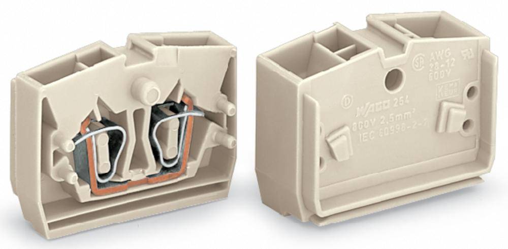 Клемма WAGO 264-131, 2 pin, 0.08мм² - 2.50мм², 690В, 23А, конф: L, (100 шт)