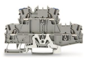 Двухуровневая клемма WAGO 2002-2717, 2 pin, 0.25мм²-4.0мм², 800В, 24А, (1 шт)