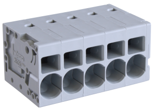 Клемма печатной платы WAGO 2626-1105/020-000, 5 pin, 0.2мм²-10мм², 1000В, 48А, CS: 7.5мм, (1 шт)
