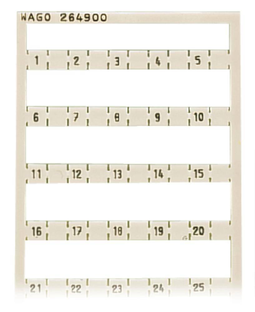 Система быстрой маркировки WAGO 264-900, Оттиск: 1 - 50, (5 шт)