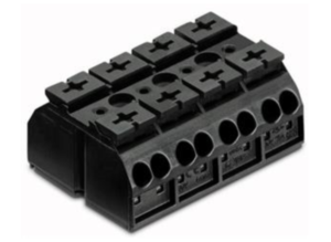 Клеммная колодка WAGO 862-504, 4 pin, 0.5мм²-4.0мм², 500В, 32А, CS: 12мм, (1 шт)
