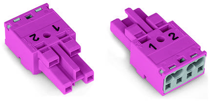 Разъем питания сети WAGO 770-282, 2 pin, 250В, 25А, (100 шт)