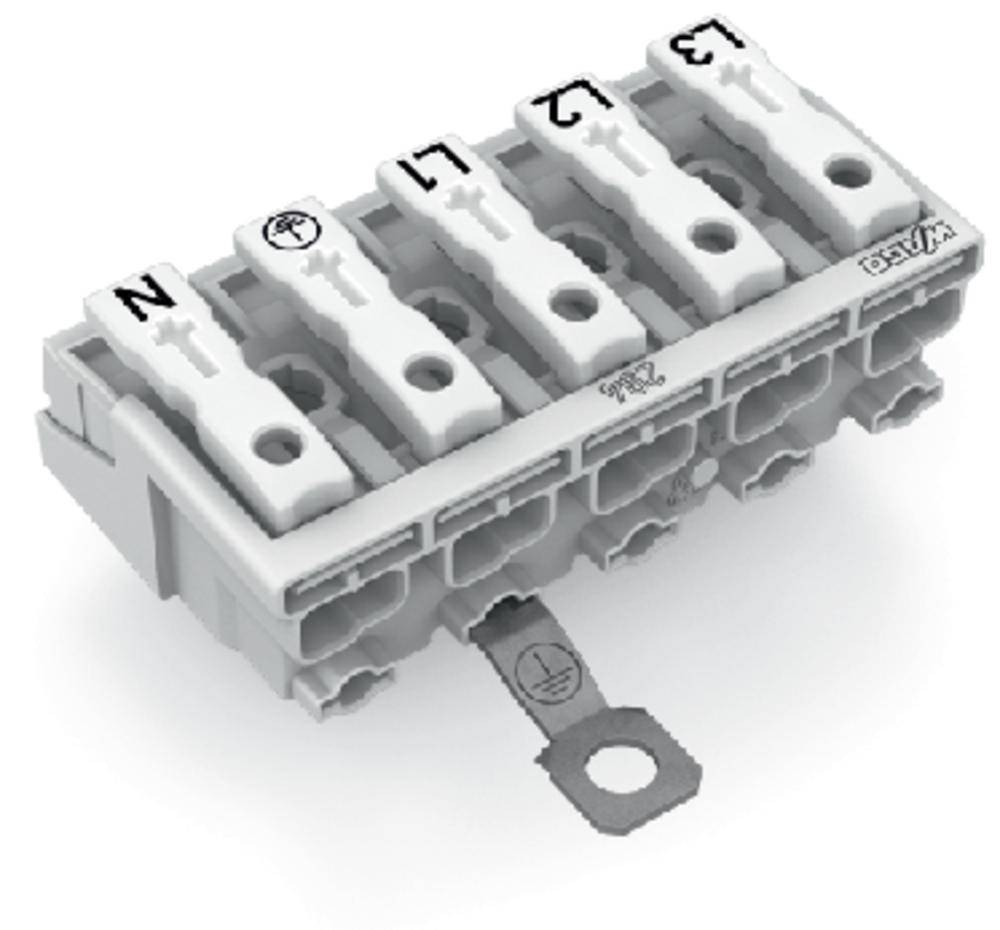 Разъем питания сети WAGO 294-4435, 5 pin, 0.5мм² - 1.5мм², 24А, (250 шт)