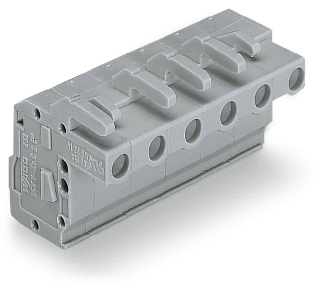 Розетка для подключения кабеля WAGO 732-103/026-000, 3 pin, 0.08мм² - 2.5мм², 630В, 16А, CS: 7.50мм, (100 шт)