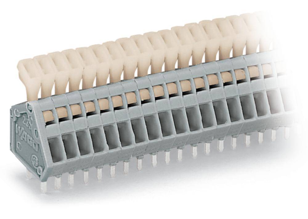 Быстроразъемная клемма WAGO 233-204, 4 pin, 0.08мм² - 0.50мм², 160В, CS: 2.50мм, (400 шт)