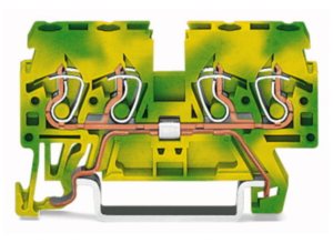 Клеммная колодка заземления WAGO 870-837, 1 pin, 0.08мм²-2.5мм², 500В, 24А, (1 шт)