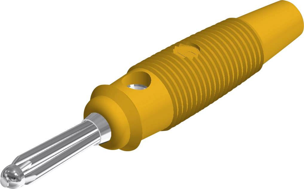 930727103, SKS-HIRSCHMANN BUELA 30 K - Пружинный штекер, Ø-контакта: 4 мм, желтый : 1 шт.