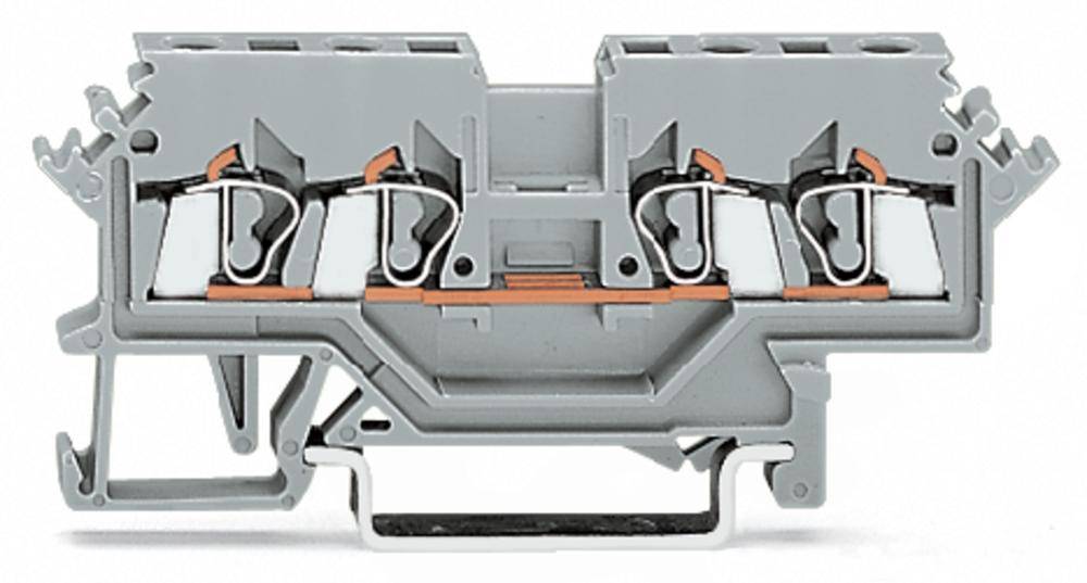 Клемма WAGO 280-621, 4 pin, 0.08мм² - 2.50мм², 800В, 24А, конф: L, (100 шт)