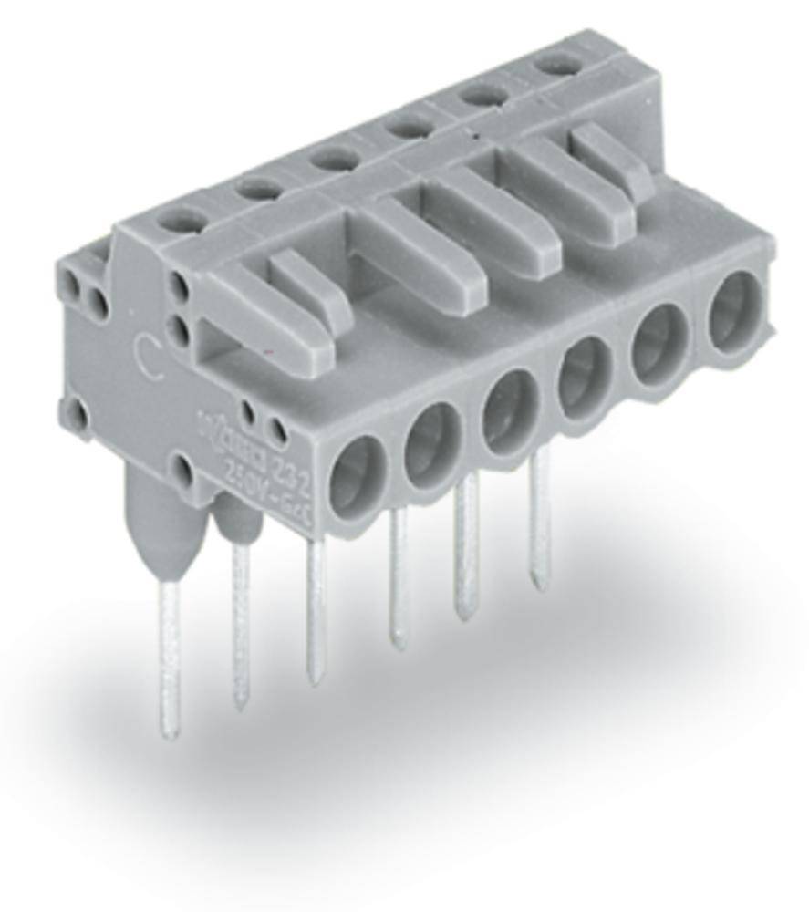 Розетка для подключения к печатной плате WAGO 232-234/005-000, 4 pin, 320В, CS: 5мм, (100 шт)