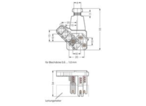 Гнездо WAGO 267-224, 4 pin, 1.0мм², 500В, 6А, (1 шт)