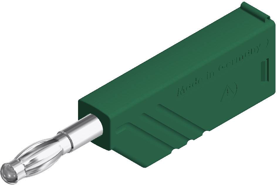 934100104, SKS-HIRSCHMANN LAS N WS - Штекер с ламелями, Ø-контакта: 4 мм, зеленый : 1 шт.