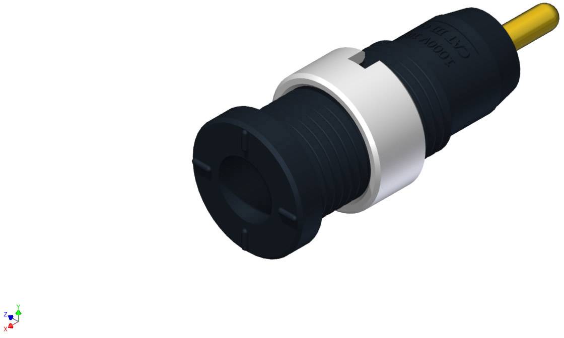 975459700, SKS-HIRSCHMANN MSEB 2630 S 1,9 Au - Лабораторное гнездо, Ø-контакта: 2 мм, черный : 1 шт.