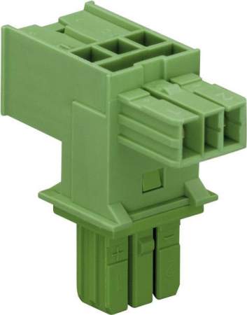 Сетевой распределитель T WAGO 893-1606, 2 pin, вилка, 2 x розетка, (1 шт)