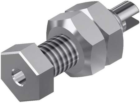 Jack разъем SKS Hirschmann 938441000, MBU 10, Ø 2мм, 60В, 6А, неизолированный, (1 шт)