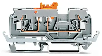 N клемма WAGO 280-869, 2 pin, 0.08мм² - 2.50мм², 250В, 16А, конф: Terre, (50 шт)