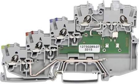 Клемма бесконтактного переключателя WAGO 2000-5417/1102-950, 10 pin, 0.14мм² - 1.50мм², 24В, 13.5А, (50 шт)