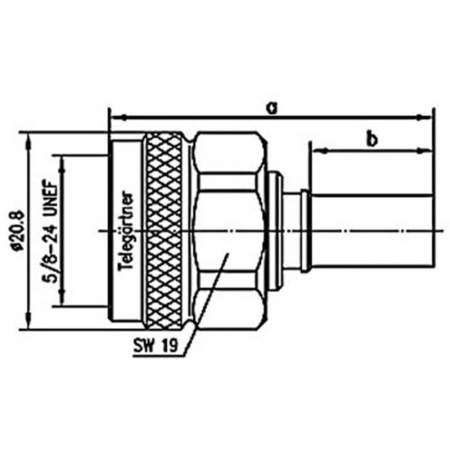 J01020A0107, Telegärtner - N-разъем, 50 Ом : 1 шт.