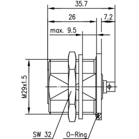J01121A0134, Telegärtner - 7-16-DIN-разъем, 50 Ом : 1 шт.