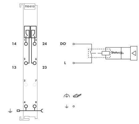 Модуль цифрового вывода ПЛК WAGO 753-513 