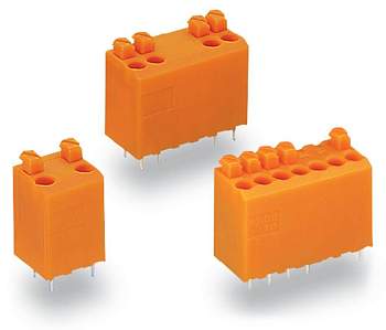 Быстроразъемная клемма WAGO 735-123/001-000, 2 pin, 0.50мм² - 1.50мм², 630В, CS: 3.81мм, (440 шт)