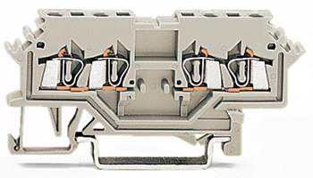 Клемма WAGO 279-989, 4 pin, 0.20мм² - 1.50мм², 550В, 15А, конф: L, (100 шт)