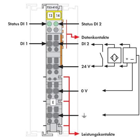 Модуль цифрового ввода ПЛК WAGO 753-410 