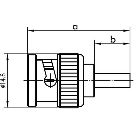 J01002A0058, Telegärtner - HDTV-BNC-разъем, 75 Ом : 1 шт.
