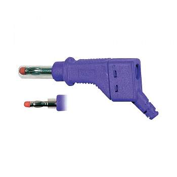 66.9328-26, Stäubli XZGL-425 - Штекер с ламелями, Ø-контакта: 4 мм, фиолетовый : 1 шт.