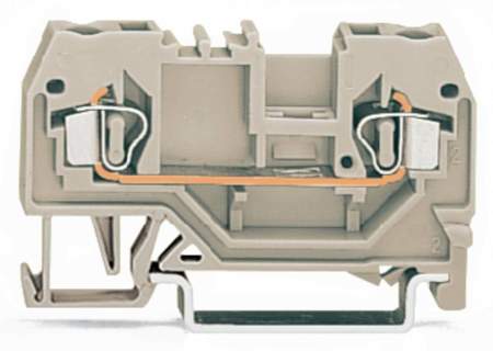 Клемма WAGO 280-992, 2 pin, 0.08мм² - 2.50мм², 550В, 23А, конф: L, (100 шт)