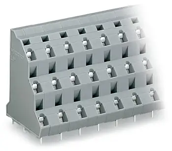 Трехуровневая клемма WAGO 737-702, 6 pin, 0.08мм² - 2.50мм², 1000В, CS: 10мм, (64 шт)