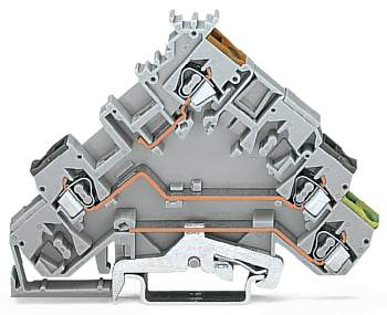 Клемма привода WAGO 280-585, 4 pin, 0.08мм² - 2.50мм², 400В, 20А, конф: L, (50 шт)