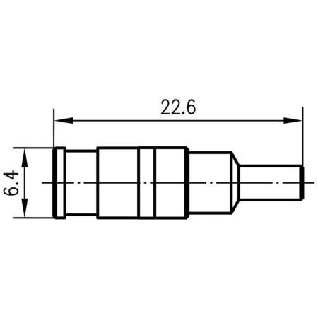 Разъем SMB, гнездо Telegärtner J01161A0761