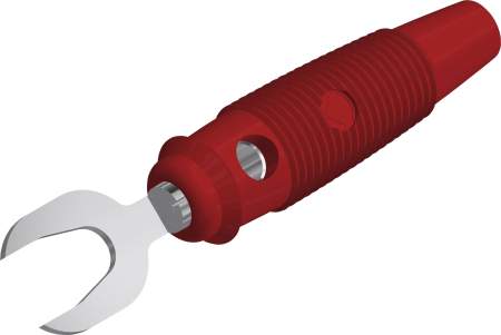 Jack разъем SKS Hirschmann 930585101, KB 3, 2.50мм², 30В, 30А, частично изолированный, красный, (1 шт)