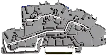 Промышленная клеммная колодка WAGO 2003-7649, 2 pin, 0.25мм² - 4мм², 400В, 32А, конф: N;L, (1 шт)