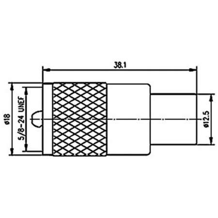 J01040B0602, Telegärtner - UHF-разъем, 50 Ом : 1 шт.