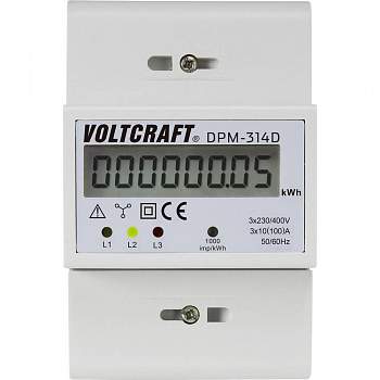 Счетчик электроэнергии (3-х фазный) VOLTCRAFT DPM-314D 