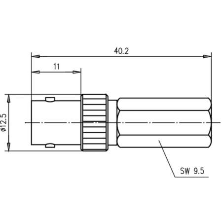 J01003A0020, Telegärtner - BNC-разъем, 75 Ом : 1 шт.