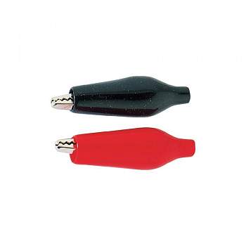 Зажим типа "крокодил" BKL Electronic 072407, черный, 15 мм, длина: 41 мм : 1 шт.