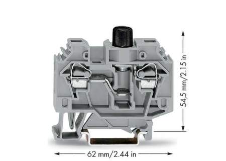 Клемма предохранителя WAGO 282-122, 2 pin, 0.20мм² - 6мм², 500В, 10А, конф: L, (40 шт)