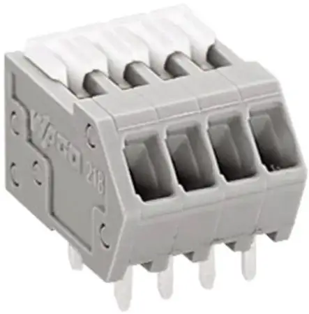 Быстроразъемная клемма WAGO 218-503, 3 pin, 0.08мм² - 0.50мм², 160В, 6А, CS: 2.54мм, (1 шт)