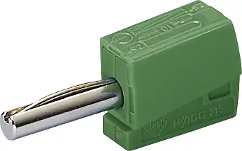 Jack разъем 4mm, WAGO 215-411, 0.08mm² - 2.5mm², 20A, частично изолированный, (1 шт)