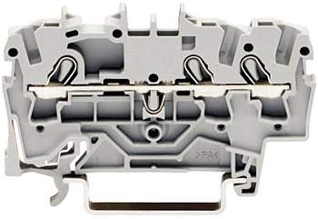 Клемма WAGO 2002-1301, 3 pin, 0.25мм² - 4мм², 800В, 24А, конф: L, (1 шт)