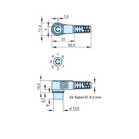 DIN-угловой разъем Hirschmann мAWI 80 SNB
