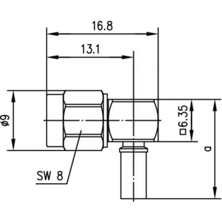 J01150A0078, Telegärtner - SMA-разъем, 50 Ом : 1 шт.