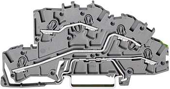 Промышленная клеммная колодка WAGO 2003-7645, 3 pin, 0.25мм² - 4мм², 250В, 32А, конф: L;L;Terre, (1 шт)