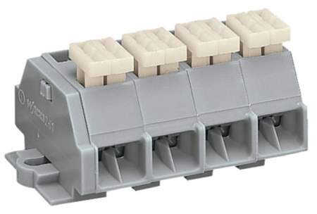 Клеммная колодка WAGO 261-204/332-000, 16 pin, 0.08мм² - 2.50мм², 500В, 24А, конф: L, (100 шт)