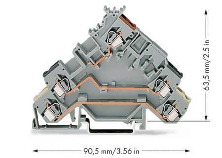 Клемма привода WAGO 280-583, 5 pin, 0.08мм² - 2.50мм², 400В, 20А, конф: L, (50 шт)